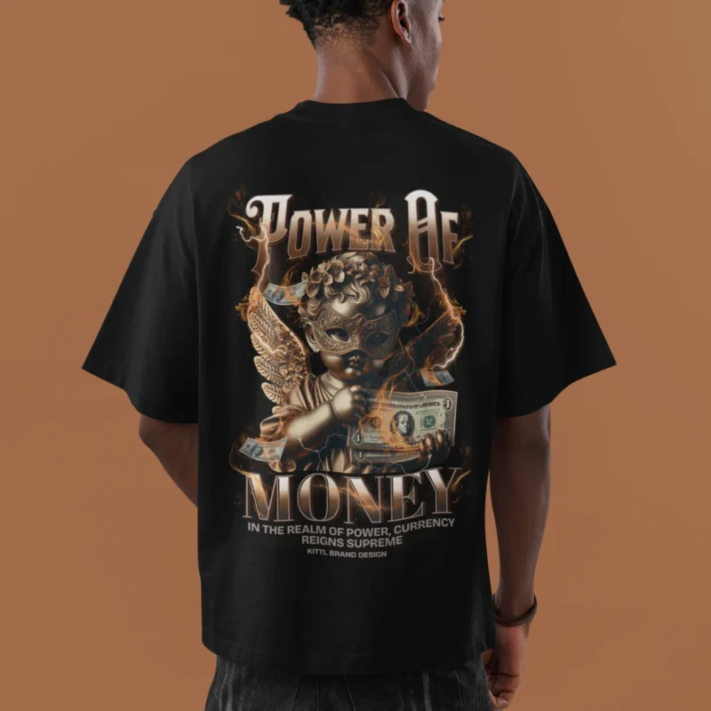 black oversized t-shirt