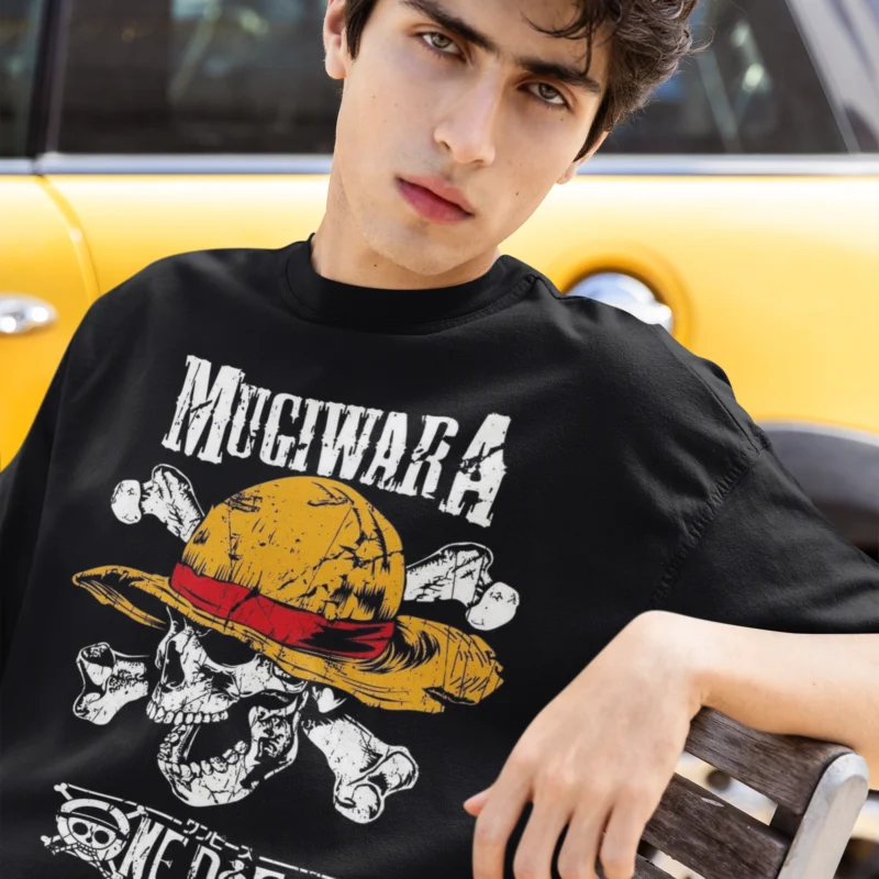 Mugiwara Luffy Oversized T-Shirt | 260 GSM Premium Anime Streetwear